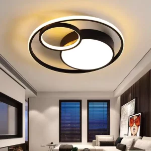 Plafonnier LED design moderne minimaliste métal acrylique éclairage diffus chaleureux salon chambre installation directe entretien facile Plafonnier LED design moderne minimaliste métal acrylique éclairage diffus chaleureux salon chambre installation directe entretien facile