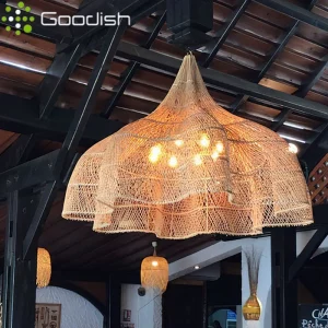 Suspension LED bambou tissé design rustique naturel éclairage chaleureux salon chambre cuisine moderne artisanal Suspension LED bambou tissé design rustique naturel éclairage chaleureux salon chambre cuisine moderne artisanal