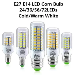 Ampoules LED E27 E14 5730SMD 220V 24/36/56/72LED Ampoule maïs projecteur intérieur pour décoration maison chambre salon cuisine Ampoules LED E27 E14 5730SMD 220V 24/36/56/72LED Ampoule maïs projecteur intérieur pour décoration maison chambre salon cuisine
