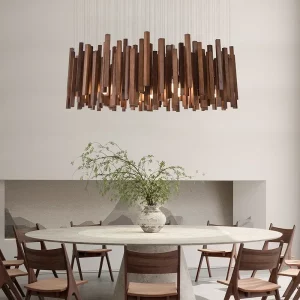 Suspension bois naturel design scandinave nordique moderne salle à manger salon éclairage chaleureux décoration élégante Suspension bois naturel design scandinave nordique moderne salle à manger salon éclairage chaleureux décoration élégante