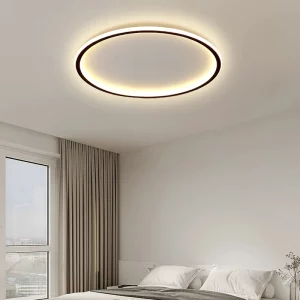 Plafonnier LED ultra-mince design moderne minimaliste pour salon chambre bureau allée éclairage chaleureux économique certification多国