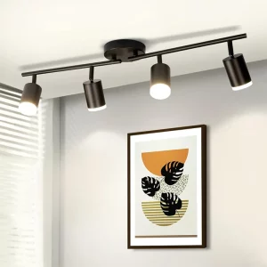 Plafonnier LED moderne design minimaliste aluminium acrylique éclairage réglable cuisine salon bureau escalier lumière directionnelle économique