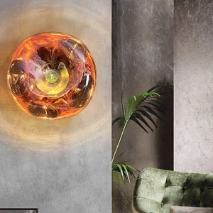 Lampe murale LED ronde verre transparent design contemporain éclairage chaleureux salon chambre cuisine hôtel Villa escalier bureau Lampe murale LED ronde verre transparent design contemporain éclairage chaleureux salon chambre cuisine hôtel Villa escalier bureau
