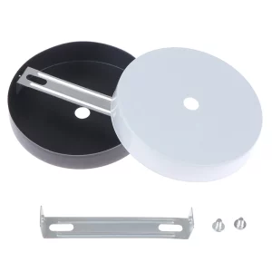 Plafonnier suspendu métal base murale fixe design minimaliste moderne 10cm éclairage intérieur bricolage rétro outils d’éclairage salle séjour chambre