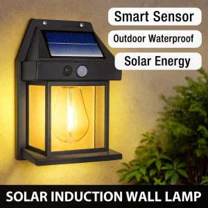 Applique murale solaire LED design moderne lumière chaude extérieure jardin clôture énergie solaire capteur de mouvement IP65 étanche décoration luminaire industriel Applique murale solaire LED design moderne lumière chaude extérieure jardin clôture énergie solaire capteur de mouvement IP65 étanche décoration luminaire industriel