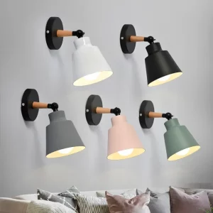 Applique murale LED bois nordique design scandinave moderne éclairage chaleureux chambre salon bureau hall économique élégant Applique murale LED bois nordique design scandinave moderne éclairage chaleureux chambre salon bureau hall économique élégant