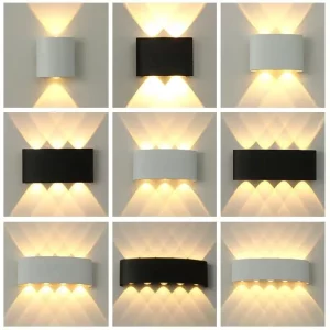 Applique murale LED métal moderne design minimaliste lumière douce chambre salon couloir éclairage intérieur extérieur Applique murale LED métal moderne design minimaliste lumière douce chambre salon couloir éclairage intérieur extérieur