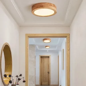 Plafonnier LED bois naturel design scandinave nordique moderne chambre salon éclairage chaleureux économique élégant Plafonnier LED bois naturel design scandinave nordique moderne chambre salon éclairage chaleureux économique élégant