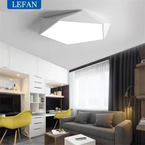 Plafonnier LED moderne design hexagonal minimaliste pour salon chambre cuisine lumière créative éclairage intérieur élégant certification