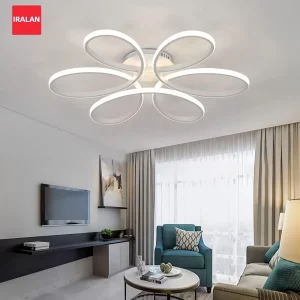Plafonnier LED métal design moderne minimaliste étoile fleur lumière douce chambre salon éclairage élégant économique