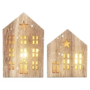 Décoration murale en bois luminaire LED style scandinave rustique ambiance chaleureuse éclairage intérieur design nordique étoiles fenêtres