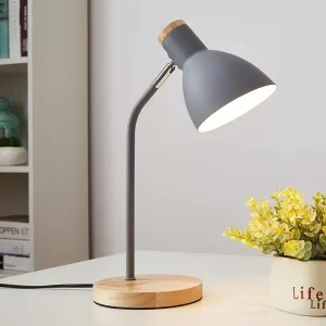 Lampe de table bois nordique design scandinave moderne lumière diffuse éclairage chaleureux bureau chambre salon décoration intérieure élégance naturelle