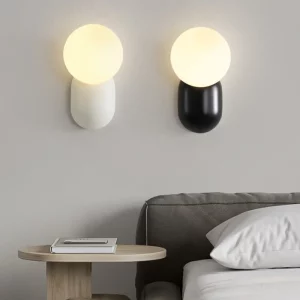Applique murale moderne en métal et verre  design minimaliste  lumière douce  chambre  salon  éclairage intérieur  décoration élégante