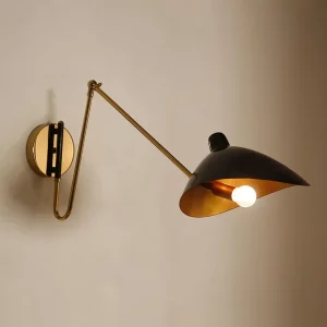 Lampes murales métal style industriel moderne  design minimaliste  lumière LED rotative  éclairage intérieur élégant chambre salle à manger cuisine
