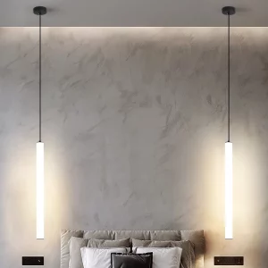 Suspension LED design moderne épuré éclairage uniforme salle à manger chambre salon plafonnier contemporain lumière douce économies d’énergie