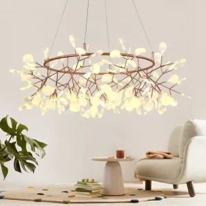 Plafonnier suspendu design nordique moderne en métal et verre luminaire décoratif éclairage intérieur salon cuisine lumière chaleureuse économie d’énergie Plafonnier suspendu design nordique moderne en métal et verre luminaire décoratif éclairage intérieur salon cuisine lumière chaleureuse économie d’énergie
