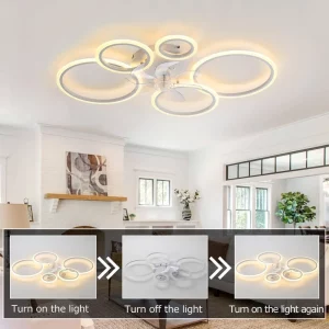 Plafonnier moderne lumière réversible ventilateur annulaire aluminium design épuré éclairage intérieur chambre salon décoration luminaire silence économies d’énergie Plafonnier moderne lumière réversible ventilateur annulaire aluminium design épuré éclairage intérieur chambre salon décoration luminaire silence économies d’énergie