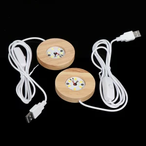 Lampes LED en bois naturel design scandinave minimaliste éclairage d’appoint veilleuse USB portable bureau chambre salon Lampes LED en bois naturel design scandinave minimaliste éclairage d’appoint veilleuse USB portable bureau chambre salon