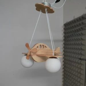 Luminaire suspendu en bois naturel design avion pour chambre enfant éclairage doux décoration scandinave économique Luminaire suspendu en bois naturel design avion pour chambre enfant éclairage doux décoration scandinave économique