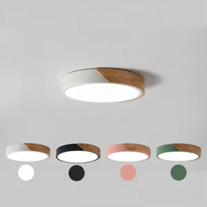 Plafonnier bois LED design nordique moderne éclairage chaleureux chambre salon économie d’énergie élégance naturelle Plafonnier bois LED design nordique moderne éclairage chaleureux chambre salon économie d’énergie élégance naturelle