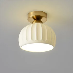 Plafonnier LED acrylique verre céramique design nordique moderne lumière chaleureuse salon chambre cuisine économie d’énergie élégance naturelle