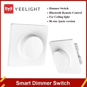 Interrupteur intelligent Yeelight variateur Bluetooth contrôle sans fil éclairage plafonnier moderne design minimaliste chambre salon bureau élégance fonctionnalité Interrupteur intelligent Yeelight variateur Bluetooth contrôle sans fil éclairage plafonnier moderne design minimaliste chambre salon bureau élégance fonctionnalité