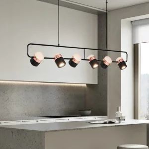 Suspension LED métal moderne design industriel cuisine salle à manger éclairage chaleureux économique élégant Suspension LED métal moderne design industriel cuisine salle à manger éclairage chaleureux économique élégant