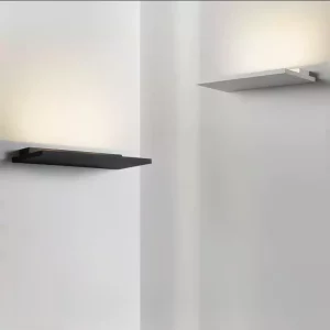 Applique murale LED minimaliste en aluminium design moderne éclairage indirect chambre salon balcons couloirs élégance discrète lumière chaleureuse