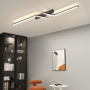 Plafonnier LED aluminium design moderne minimaliste éclairage intérieur salon chambre bureau cuisine salle à manger élégance lumière uniforme économie d’énergie