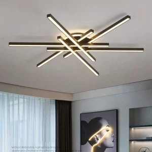 Plafonnier LED bois naturel design scandinave nordique moderne chambre salon éclairage chaleureux économique élégant