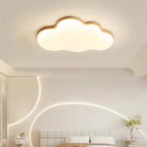 Plafonnier bois nuage nordique design scandinave moderne chambre enfant éclairage chaleureux Protection yeux salle étude luminaire art déco Plafonnier bois nuage nordique design scandinave moderne chambre enfant éclairage chaleureux Protection yeux salle étude luminaire art déco