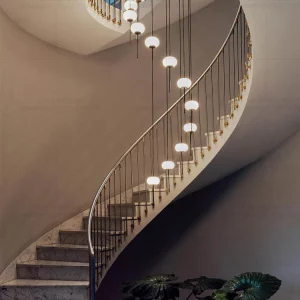 Suspension LED métal verre design moderne escalier salle à manger éclairage décoratif intérieur lumière chaleureuse économique élégant Suspension LED métal verre design moderne escalier salle à manger éclairage décoratif intérieur lumière chaleureuse économique élégant