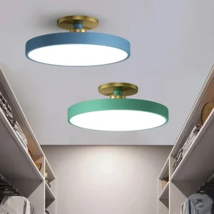 Plafonnier en bois LED design scandinave moderne lumière chaleureuse éclairage salon chambre bureau cuisine économique élégant