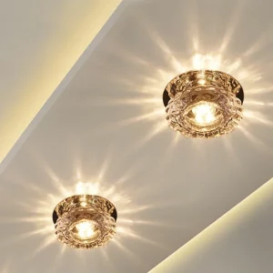 Plafonnier LED en cristal design moderne vintage lumière chaleureuse salon chambre porche éclairage élégant économie d’énergie Plafonnier LED en cristal design moderne vintage lumière chaleureuse salon chambre porche éclairage élégant économie d’énergie