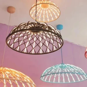 Suspension métal moderne design industriel LED lumière douce salle à manger salon chambre éclairage contemporain élégant économie d’énergie