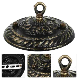 Plafonnier vintage en acier avec couvercle de plaque luminaire de plafond suspension amendements lustre fleur remplacement montage Brittop Plafonnier vintage en acier avec couvercle de plaque luminaire de plafond suspension amendements lustre fleur remplacement montage Brittop