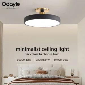 Plafonnier LED moderne design nordique acrylique métal éclairage intérieur salon chambre balcony bureau lumière douce élégante économie d’énergie