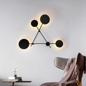 Applique murale industrielle design moderne minimaliste éclairage chaleureux salon bureau couloir style Loft matériaux métal noir lumière rétro ambiance artistique