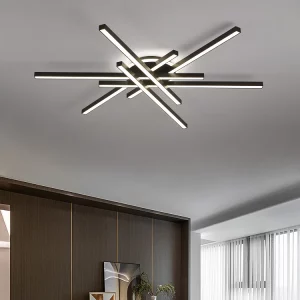 Plafonnier LED design nordique moderne salle à manger salon lumière chaleureuse économie d’énergie élégance industrielle