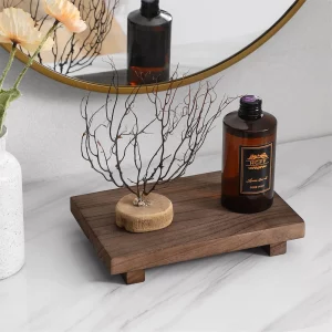 Plateau en bois naturel design rustique salle de bain cuisine chambre décoratif étagère support vanité comptoir évier Plateau en bois naturel design rustique salle de bain cuisine chambre décoratif étagère support vanité comptoir évier