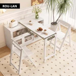 Table à manger pliante bois naturel design minimaliste moderne petite salle à manger buffet multifonctionnel économie d’espace élégance intemporelle Table à manger pliante bois naturel design minimaliste moderne petite salle à manger buffet multifonctionnel économie d’espace élégance intemporelle