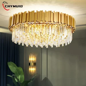 Plafonnier LED en cristal design nordique luxe moderne lumière chaleureuse salon chambre cuisine éclairage intérieur élégant luminaire scandinave Plafonnier LED en cristal design nordique luxe moderne lumière chaleureuse salon chambre cuisine éclairage intérieur élégant luminaire scandinave