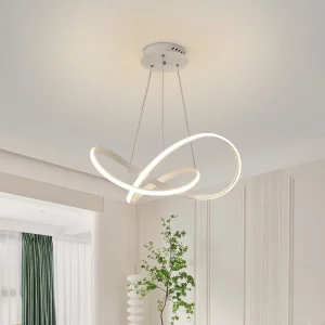 Suspension LED moderne design minimaliste boucle infinie éclairage salle à manger salon chambre lumière contemporaine Suspension LED moderne design minimaliste boucle infinie éclairage salle à manger salon chambre lumière contemporaine