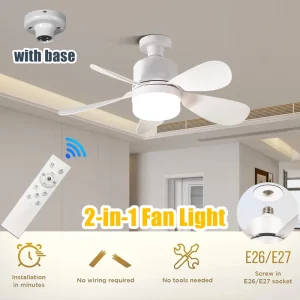Plafonnier ventilateur lumière moderne design 2-en-1 avec télécommande ventilateur plafond chambre salon cuisine LED éclairage économique Plafonnier ventilateur lumière moderne design 2-en-1 avec télécommande ventilateur plafond chambre salon cuisine LED éclairage économique
