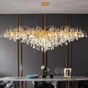 Lustre en cristal design moderne luxe salle à manger salon chambre éclairage hôtel hall maison luminaire suspendu élégance décor Lustre en cristal design moderne luxe salle à manger salon chambre éclairage hôtel hall maison luminaire suspendu élégance décor