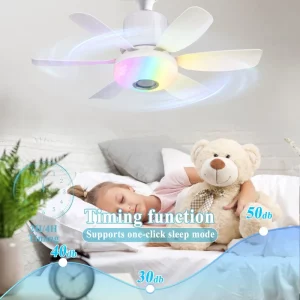 Ventilateur lumière plafond LED moderne design simple chambre salle à manger éclairage multicolore économique minimaliste