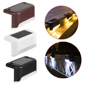 Lampes solaires LED étanches pour marches  extérieur  terrasse  rampe  escaliers  clôture  cour  Catoway