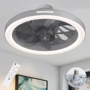 Plafonnier ventilateur LED moderne design épuré métal et plastique lumière réglable télécommande salon chambre économie d’énergie Plafonnier ventilateur LED moderne design épuré métal et plastique lumière réglable télécommande salon chambre économie d’énergie