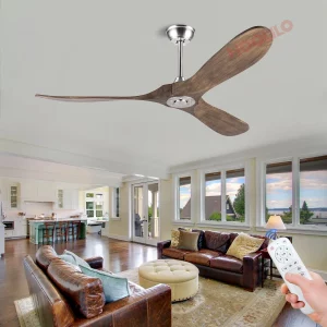 Ventilateur de plafond en bois naturel LED moderne design industriel avec télécommande éclairage chaleureux chambre salon économie d’énergie élégance Ventilateur de plafond en bois naturel LED moderne design industriel avec télécommande éclairage chaleureux chambre salon économie d’énergie élégance