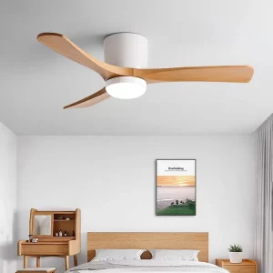 Plafonnier LED bois naturel design scandinave nordique moderne pour salon chambre cuisine bureau éclairage chaleureux économie d’énergie élégant